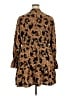 ELOQUII Elements 100% Polyester Animal Print Brown Casual Dress Size 20 - photo 2