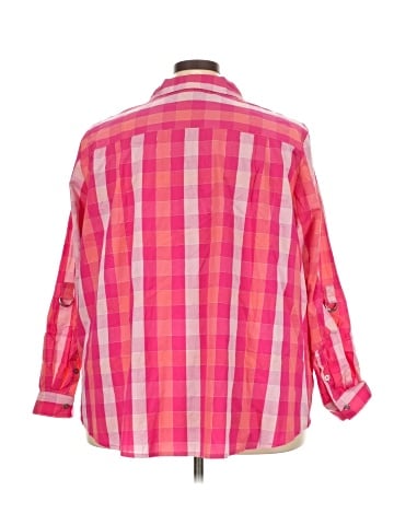 Catherines 3/4 Sleeve Button-Down Shirt (view 2)