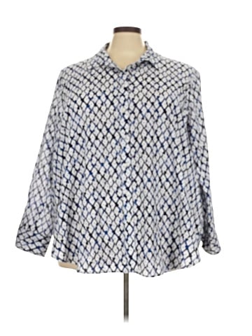 Lane Bryant 3/4 Sleeve Button-Down Shirt (view 1)