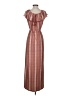 Derek Heart Stripes Brown Casual Dress Size S - photo 2
