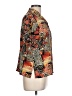 Tradition 100% Polyester Print Orange Short Sleeve Blouse Size 12 - photo 4