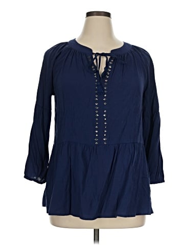 Liz Claiborne 3/4 Sleeve Blouse (view 1)