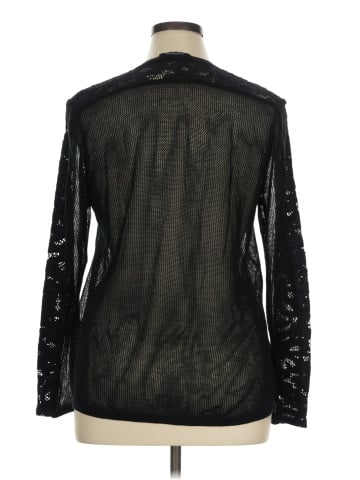 Magaschoni Long Sleeve Silk Top (view 2)