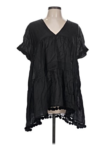 Lafayette 148 New York Short Sleeve Blouse (view 1)