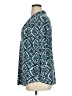 JM Collection Print Blue 3/4 Sleeve Blouse Size XL - photo 5