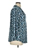 JM Collection Print Blue 3/4 Sleeve Blouse Size XL - photo 4