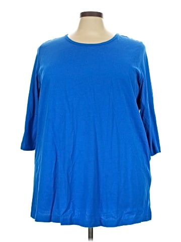 Woman Within 3/4 Sleeve T-Shirt (view 1)