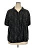 Timeson 100% Polyester Black Short Sleeve Blouse Size XXL - photo 1