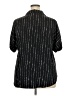 Timeson 100% Polyester Black Short Sleeve Blouse Size XXL - photo 2
