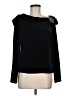 Alex Evenings Solid Black Long Sleeve Top Size M - photo 1