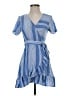 Entro Stripes Blue Casual Dress Size S - photo 1