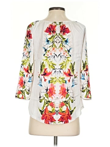 White House Black Market 3/4 Sleeve Blouse (view 2)