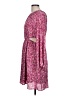 Aqua 100% Polyester Paisley Pink Casual Dress Size L - photo 5