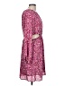 Aqua 100% Polyester Paisley Pink Casual Dress Size L - photo 4