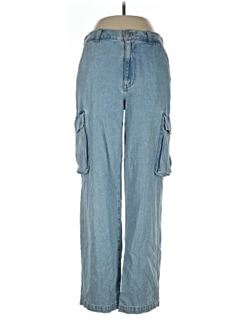 Madewell Low-Slung Straight Cargo Jeans in Coleman Wash (view 1)