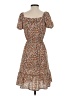 Monteau Paisley Brown Casual Dress Size XS - photo 2