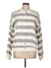 Hem & Thread 100% Cotton Stripes Ivory Jacket Size L - photo 1