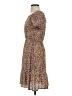 Monteau Paisley Brown Casual Dress Size XS - photo 5