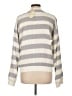 Hem & Thread 100% Cotton Stripes Ivory Jacket Size L - photo 2