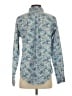L.L.Bean Paisley Blue Long Sleeve Button-Down Shirt Size XS - photo 2