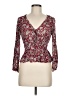 Feathers Burgundy 3/4 Sleeve Blouse Size 6 - photo 1