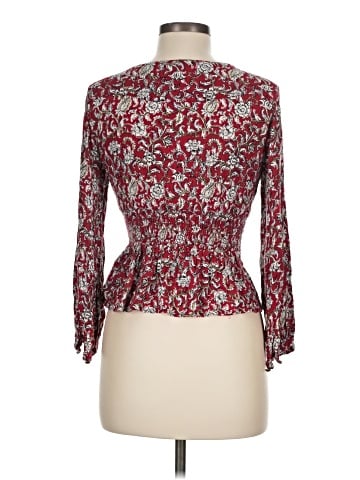 Feathers 3/4 Sleeve Blouse (view 2)