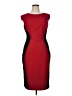J. Peterman Color Block Red Cocktail Dress Size 14 - photo 1