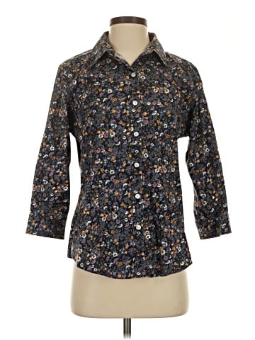 L.L.Bean 3/4 Sleeve Button-Down Shirt (view 1)