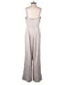 Francesca's 100% Polyester Metallic Silver Jumpsuit Size S - photo 2