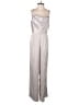 Francesca's 100% Polyester Metallic Silver Jumpsuit Size S - photo 1