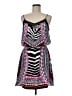 Express 100% Polyester Print Pink Casual Dress Size M - photo 1