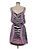 Express 100% Polyester Print Pink Casual Dress Size M - photo 2