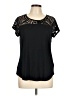 Apt. 9 Black Short Sleeve T-Shirt Size Lg Petite - photo 1