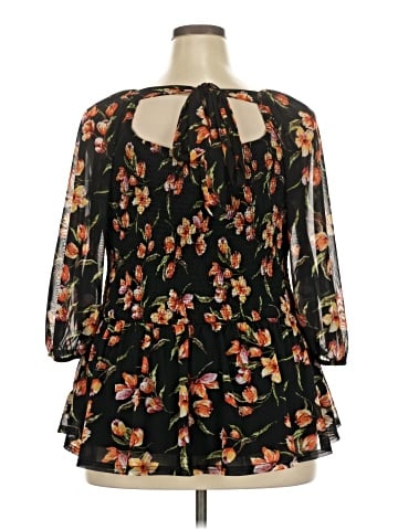 Siren Lily 3/4 Sleeve Blouse (view 2)