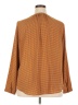 Liz Claiborne 100% Polyester Houndstooth Brown Long Sleeve Blouse Size XXL - photo 2