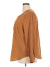Liz Claiborne 100% Polyester Houndstooth Brown Long Sleeve Blouse Size XXL - photo 5