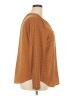 Liz Claiborne 100% Polyester Houndstooth Brown Long Sleeve Blouse Size XXL - photo 4