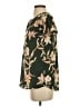 Maurices 100% Polyester Floral Green Short Sleeve Blouse Size XS - photo 5