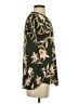 Maurices 100% Polyester Floral Green Short Sleeve Blouse Size XS - photo 4