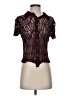 Evolution Burgundy Short Sleeve Blouse Size XS (estimated) - photo 1