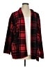 Blue Planet Plaid Red Cardigan Size XL - photo 1