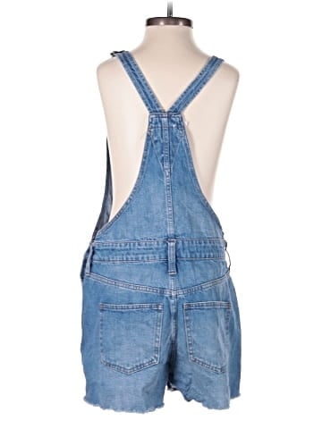 Madewell Adirondack Short Overalls in Dawkins Wash (view 2)