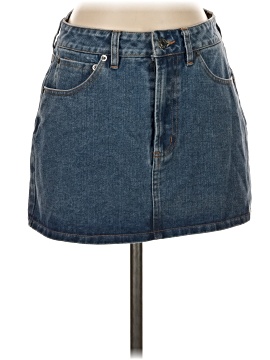 Olivaceous Denim Skirt