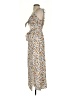 WAYF 100% Polyester Animal Print Tan Cocktail Dress Size M - photo 5