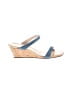 Stuart Weitzman Blue Wedges Size 9 1/2 - photo 1