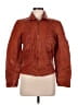 Victoria Leather 100% Leather Orange Leather Jacket Size EU 40 / US 10 - photo 1