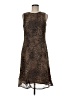 Louben Animal Print Brown Cocktail Dress Size 8 - photo 1