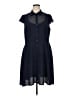 ModCloth 100% Polyester Blue Casual Dress Size 1X - photo 1