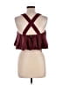 Aje. 100% Cotton Burgundy Sleeveless Blouse Size 12 - photo 2