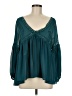 Umgee Teal 3/4 Sleeve Blouse Size M - photo 1